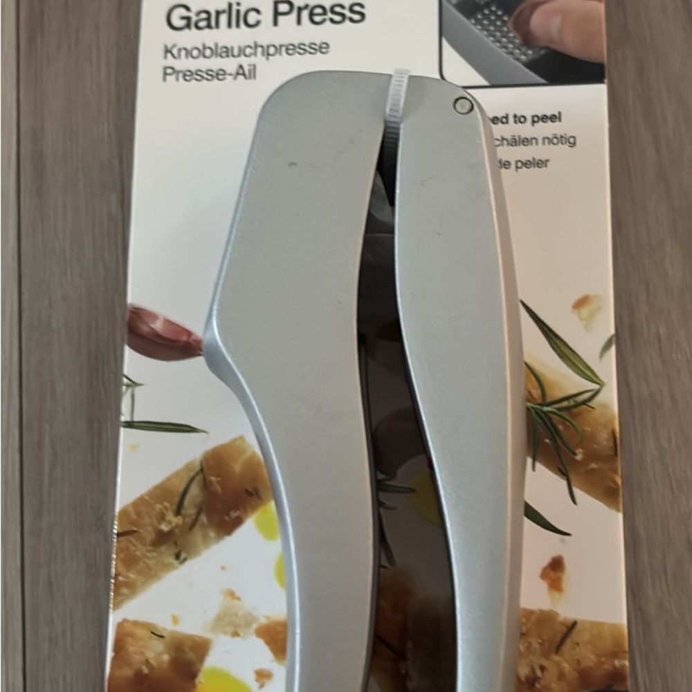 Silver Garlic Press